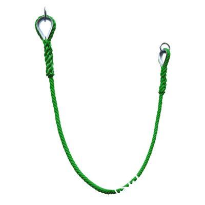 ﻿Ø16mm Rope Loop 冒险公园飞越丛林树上探险手工编织双头U形吊绳