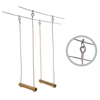 探险公园 悬挂障碍-阶梯荡木桥