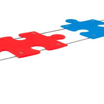 Walking obstacle PUZZLE BRIDGE